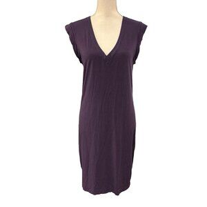 Kit and Ace Midi Dress Cashmere Modal Blend Leisurewear Shift Sleeveless - 6